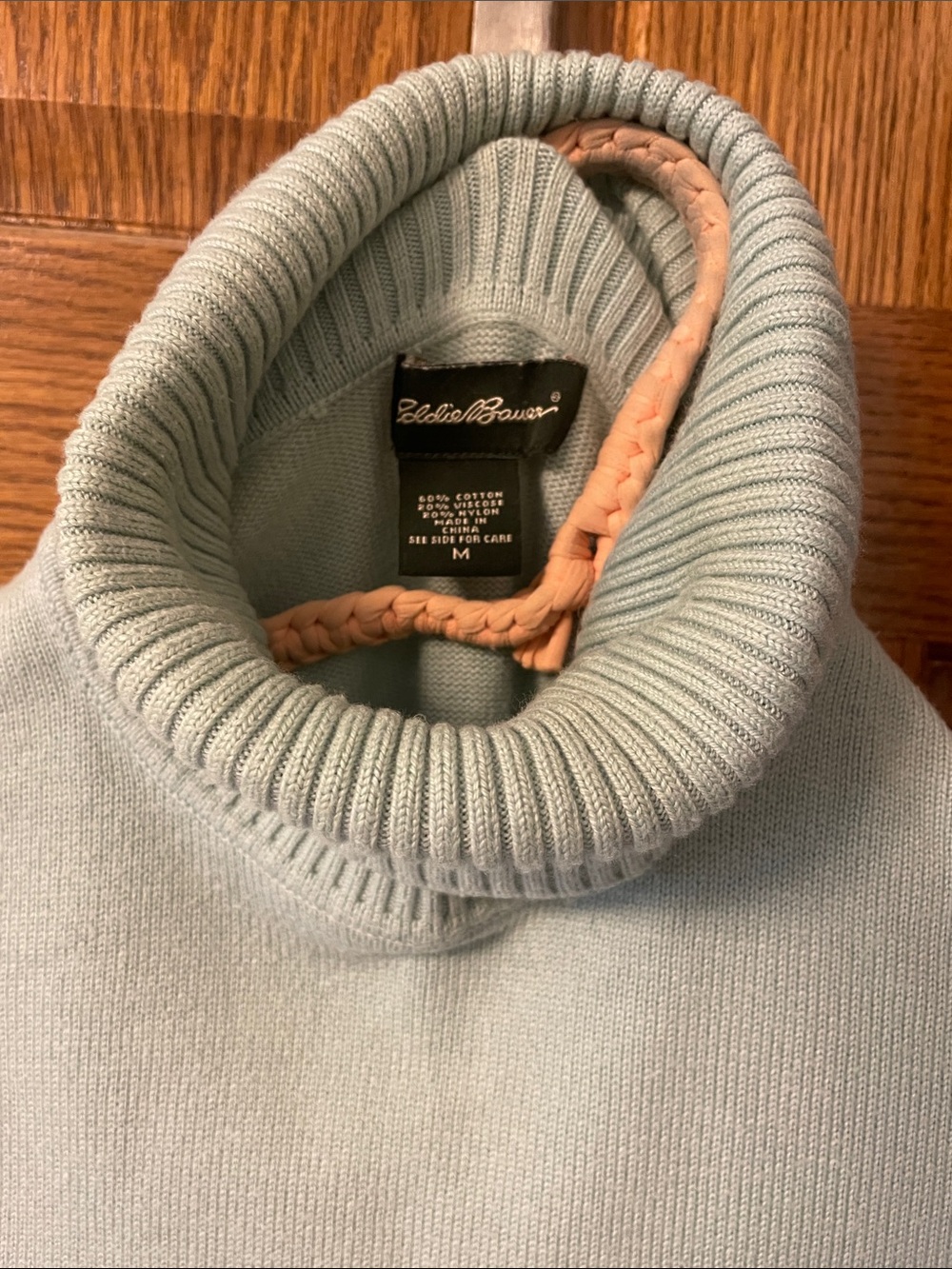 Eddie Bauer Light Blue Women's Turtleneck Sweater